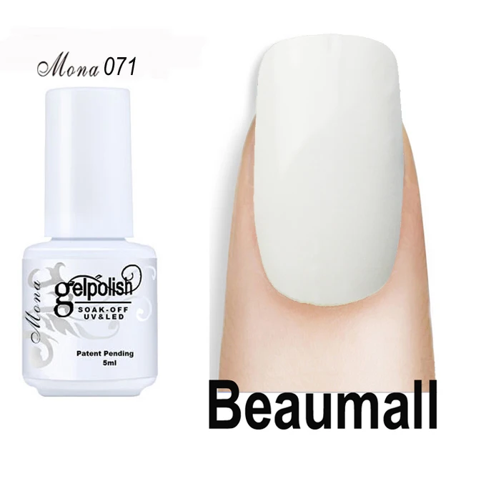 Beaumall гель для ногтей серии Mona, Col#061~ 072; 121~ 132, 5 мл объем замочить от УФ и светодиодный гель-лаки для ногтей - Цвет: 71