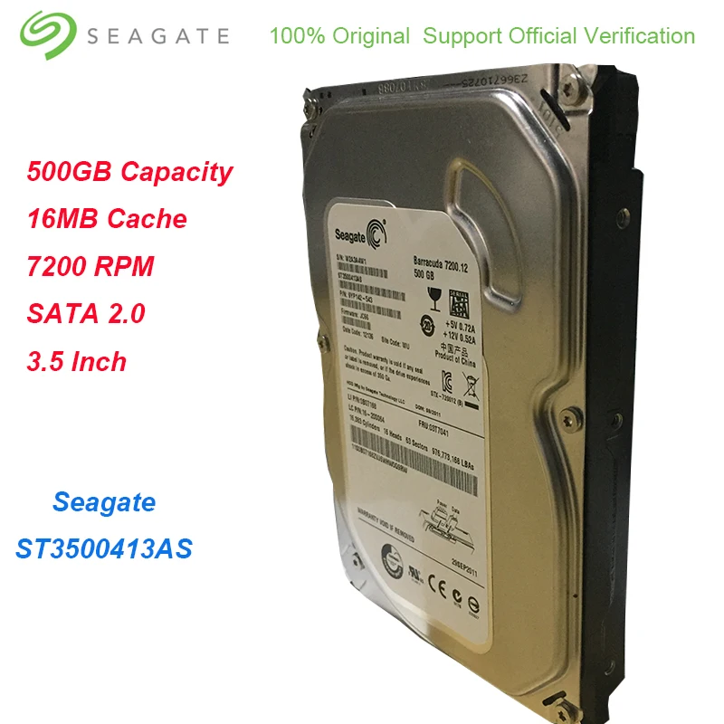 Внутренний жесткий диск Seagate ST3500413AS/ST500DM002 500 Гб 3 5 об./мин.| |
