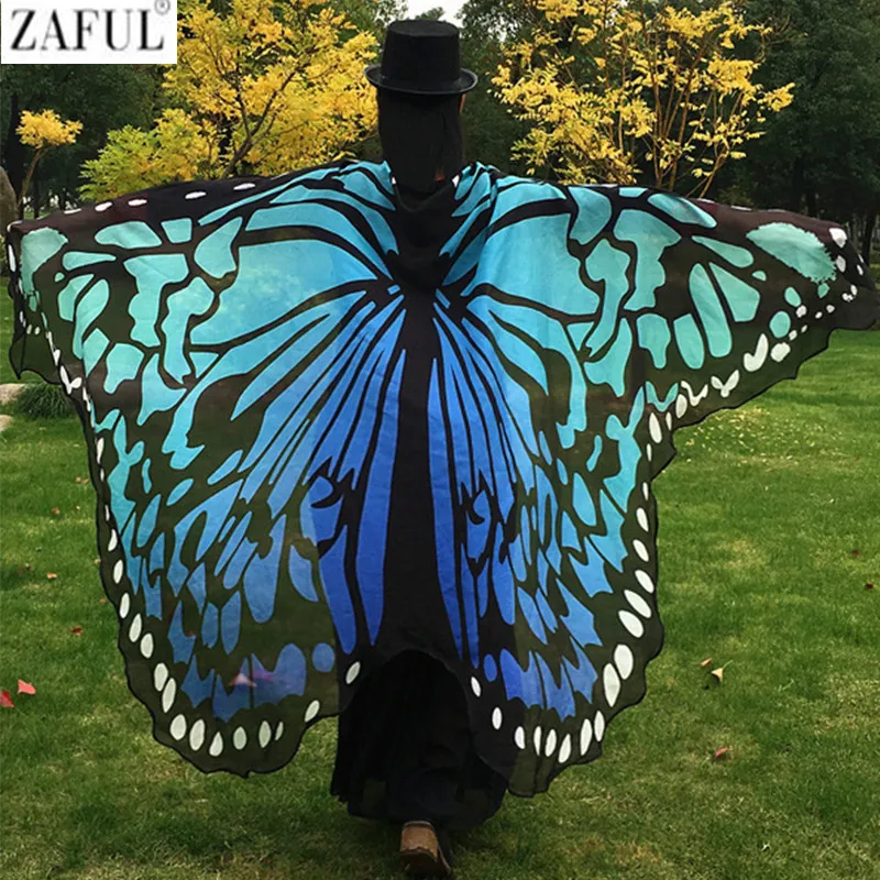 ZAFUL 2017 Pareo Beach Cover Up Butterfly Wing Cape Bikini Cover Up