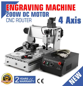

VEVOR CNC Router 3040T 4 Axis CNC Router Machine 300mmX 400mm Large 3D Engraving Machine with Rotary Axis USB Port Drilling Mill