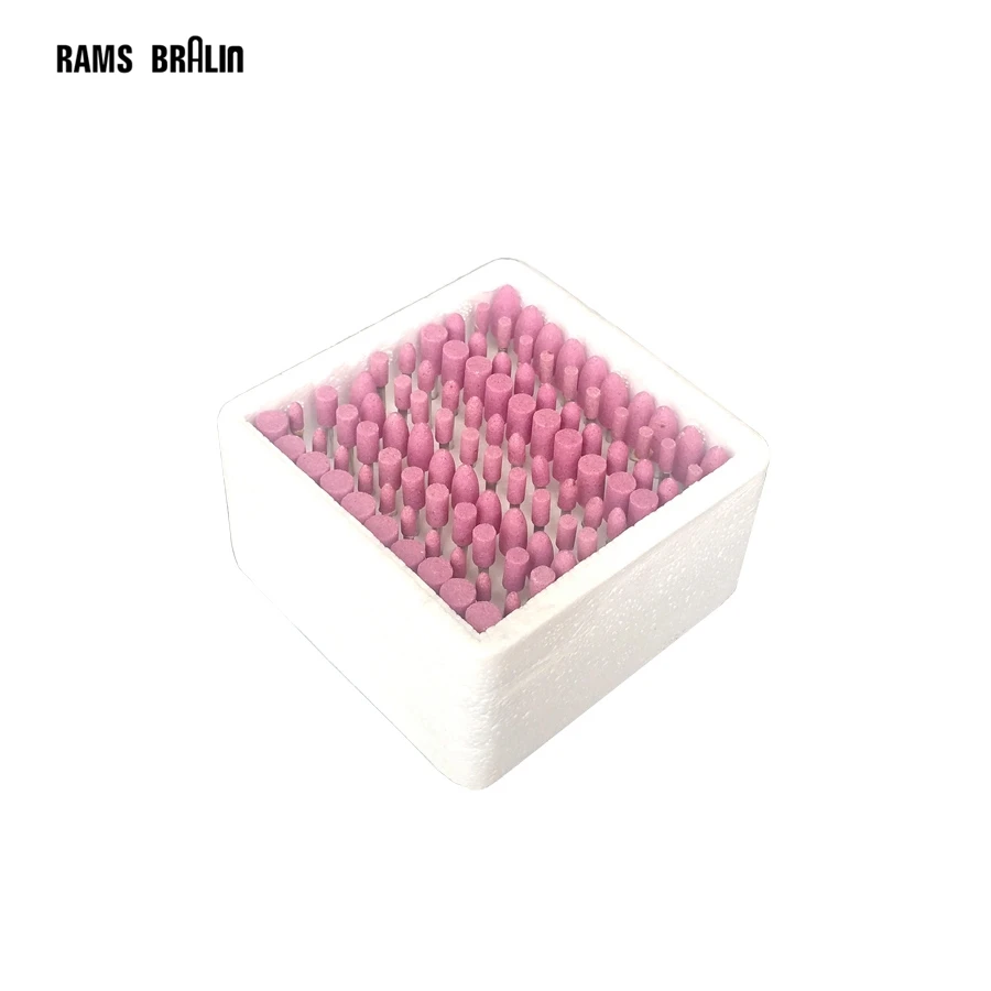 

100 pcs/box Ceramic Mounted Point Stone Grinding Head Wheel Dremel Drill Rotary Tools