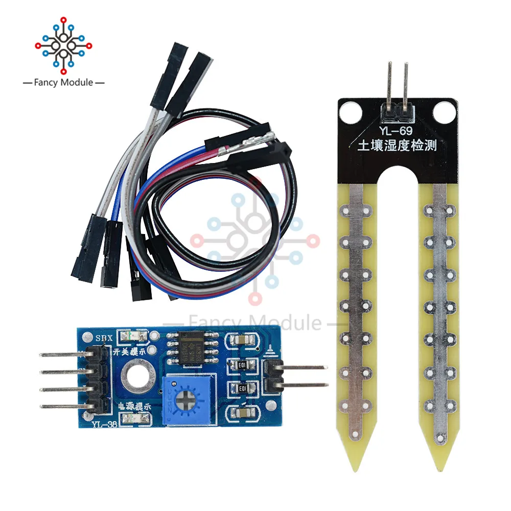 Soil Hygrometer Feuchtigkeit Detect Modul Moisture Test Sensor for Arduino AHS