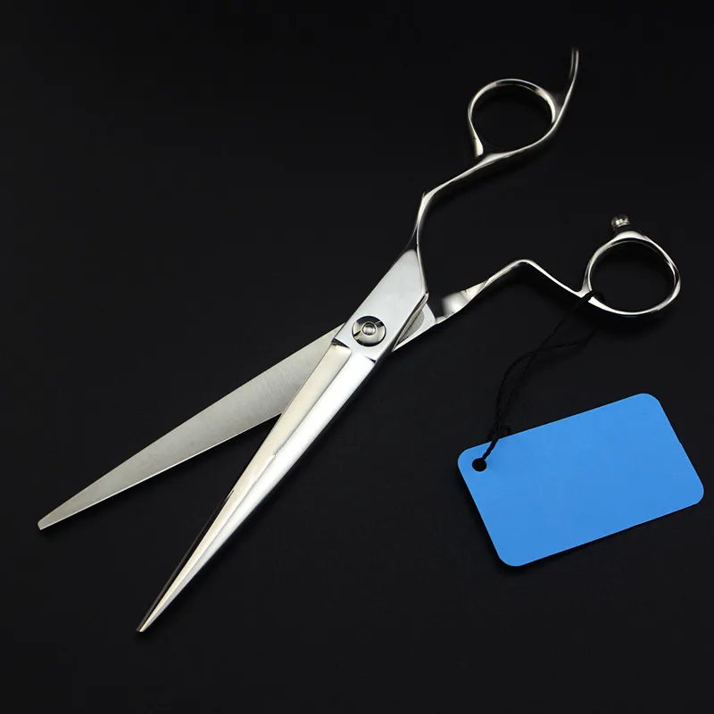 Tesouras de Corte de Cabeleireiro Tesoura do Barbeiro Personaliza Logotipo Japão ''pet Dog Grooming Cabelo Tesoura Cão Corte Makas Pet 7 6 Cheap Tesouras de cabelo