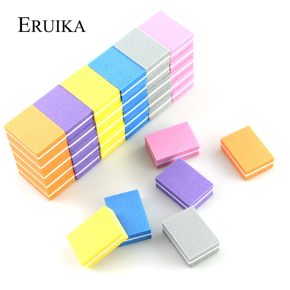 

20pcs/lot Mini Nail File Sponge Nail Sanding Blocks Cuticle Remover UV Gel Polish Manicure Files Nail Buffer Beauty Tools