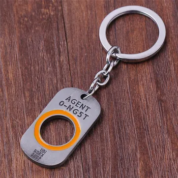 

2016 New Arrival Game Tom Clancys The Division Keychain Vintage Metal Alloy Dog Tag Pendants Size 4.2*2.3cm