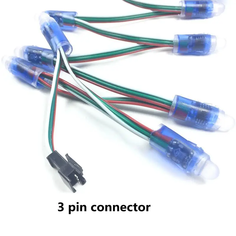 Natal do Diodo Emissor de Luz por Atacado 1000 Pcs e 8000 Pcs Ws2811 Led Pixel Módulo 12mm Ip68 5 à Prova d' Água dc v Full Color Rgb Corda 7 módulo do pixel 12mm ip68 impermeável dc