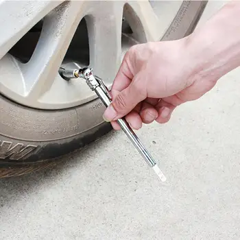 

Stainless Steel Pen Shaped Car Vehicle Tire Air Pressure Test Meter Gauge Portable Car Tire Pressure Gauge Barometer