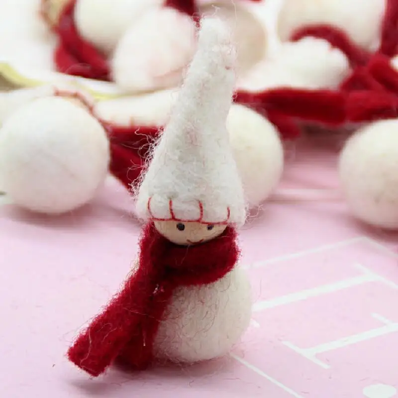 

Christmas Doll Mini Wooden Christmas Tree Cute Doll Ornament Christmas doll