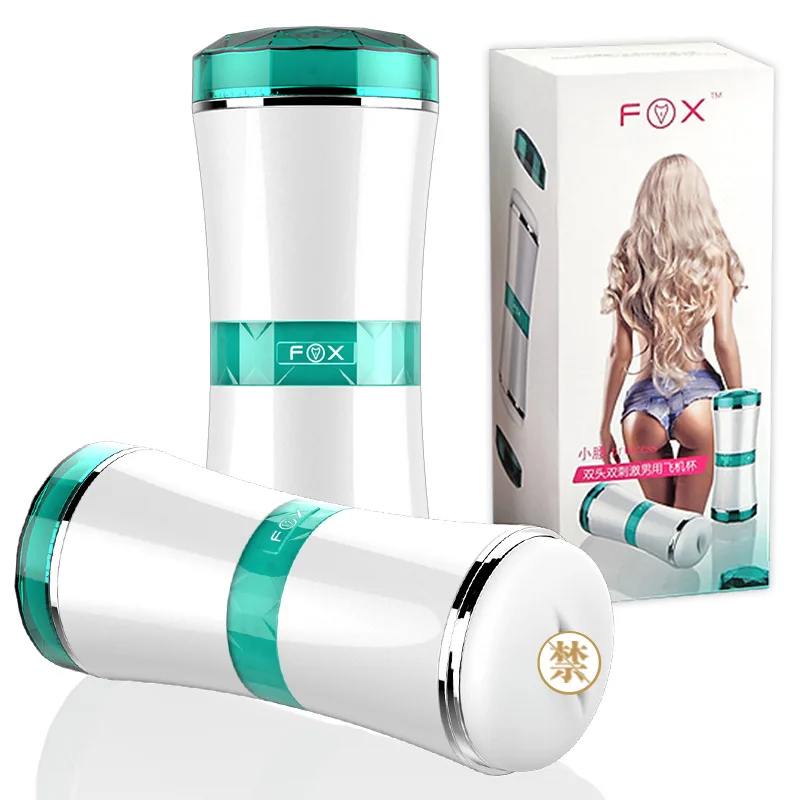 Double Channel Male Masturbator Cup, Realistic Vagina Anal Masturbator Sex products, Adult Sex toys for men