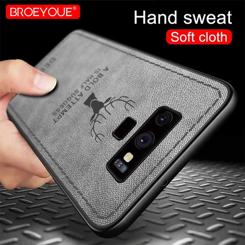 

Luxury Cloth Shockproof Cases For Samsung Galaxy S9 S8 Plus Note 8 9 A8 A6 Plus 2018 J4 J6 EU J3 J5 J7 2017 Texture Cover Cases