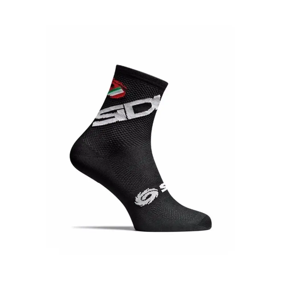 Новые велосипедные носки мужские спортивные черные белые дышащие дорожные велосипеды носки - Цвет: Black