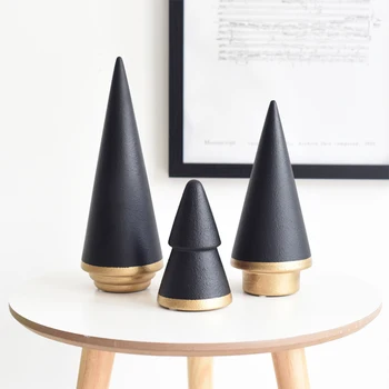 

1pcs Creative Modern Photo Prop Pine Tree Figurine Display Craft Home Decoration Clay Ornaments for Birthday Gifts Home