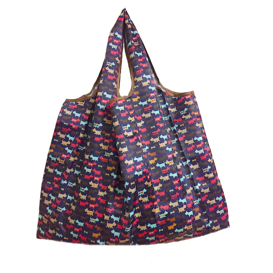 2018 New Lady Foldable Recycle Shopping Bag Eco Reusable Shopping Tote Bag Cartoon Floral Fruit Vegetable Grocery FS11 2018 New Lady Foldable Recycle Shopping Bag Eco Reusable Shopping Tote Bag Cartoon Floral Fruit Vegetable Grocery FS11