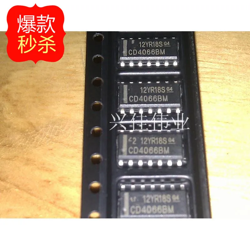 10 шт. Новый CD4066 CD4066BM соп-14 КМОП четырехъядерный двунаправленный переключатель |