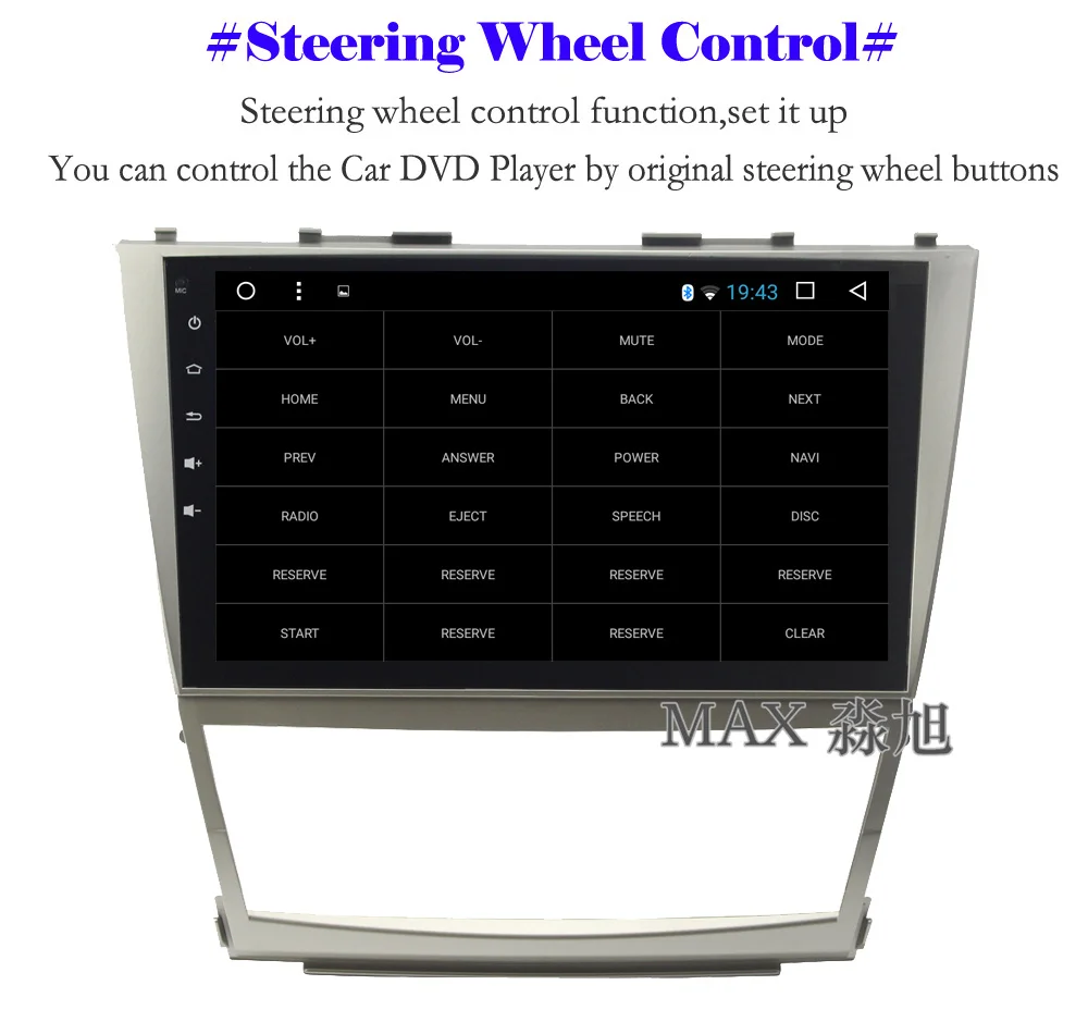 Sale MAX GPS Navigation System Android 8.1 2G 32G Car DVD Player for Toyota Camry 2006 2007 2008 2009 2010 2011 Car Radio BT 4G WiFi 10