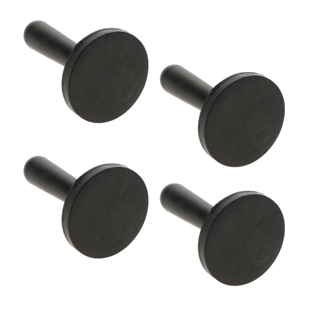4pcs Vinyl Wrap Car Film Magnet Holder Carbon Fiber Wrapping Suede Magnetic Squeegee Auto Car Sticker Install Fixing Tools Black