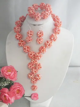 

free shipping !!! Z-3583 New Beads Necklace,Coral Jewelry 2015 African Wedding