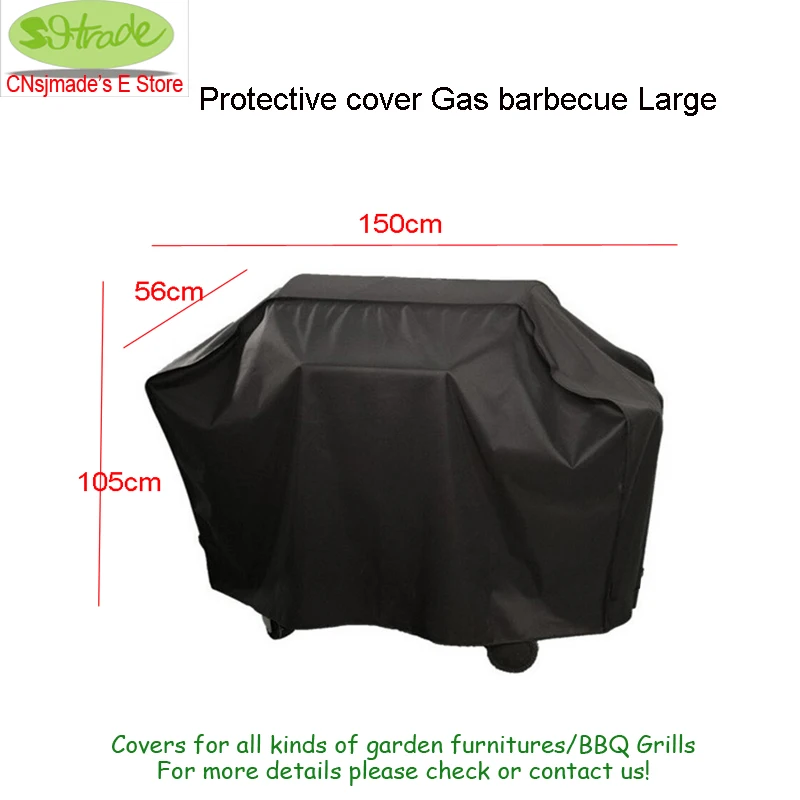 

Protective cover Gas barbecue Large,150x65x105H Durable Oxford fabric, tear-resistant