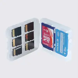 1 предмет жесткий картридер 2 микро-sd TF MS карта памяти защитная коробка держатель футляр карта памяти коробка
