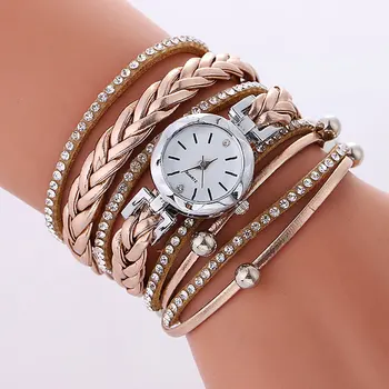 

Rope and diamond decoration Hand catenary bracelet watch women montre femme zegarek damski ladies watch relojes para mujer