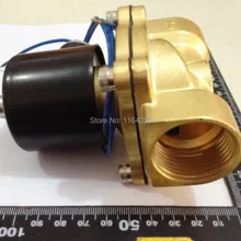 1 шт. 2way2 позиция AC220V " BSP Электрический электромагнитный клапан Вода Воздух N/C Газ Вода Воздух