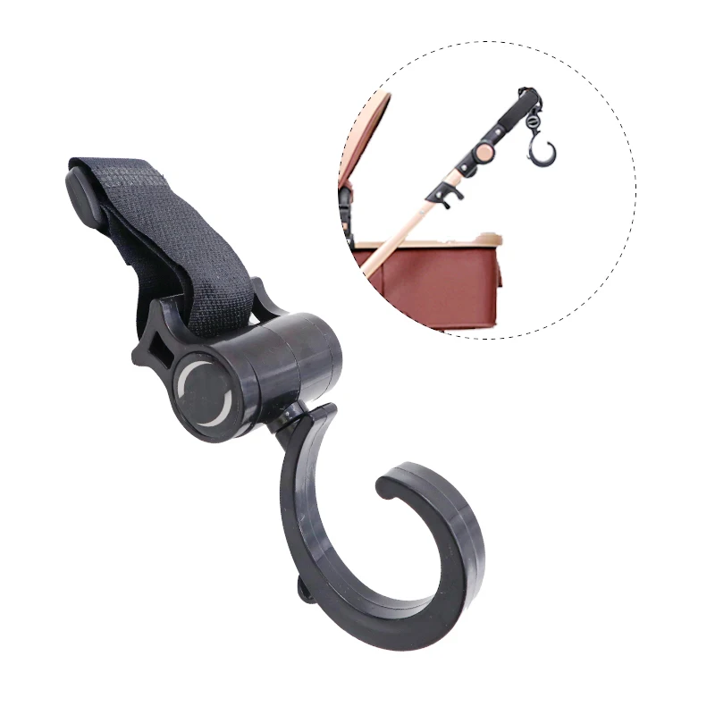 baby stroller accessories backpack 2pcs/lot Baby Hanger Stroller Hooks Rotate 360 Degree Mommy Bag Hook Stroller Accessories for Cart Carriage Pram Hanging Bags Baby Strollers