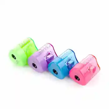 

Faber Castell pencil sharpener 1834 Single Hole Blue Pink Green Purple with container Office and School Supplies