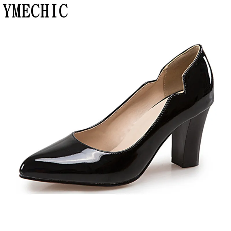Туфли-лодочки YMECHIC 2018 весенне-летние вечерние офисные женские туфли на высоком