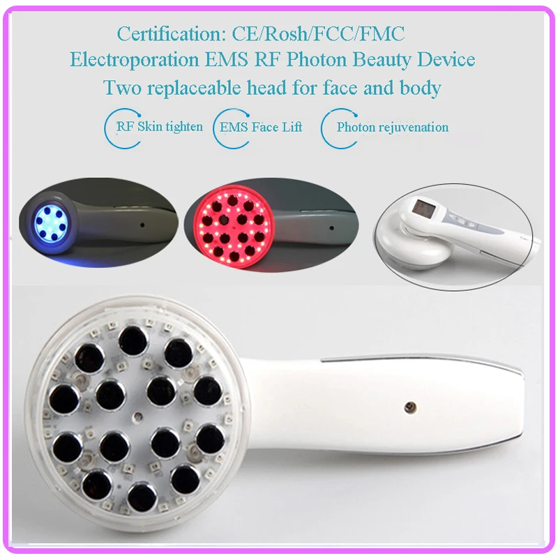 DHL Free Shipping Portable RF Radio Frequency Skin Tighten Photon Rejuvenation Face And Body Beauty Skin Care Machine