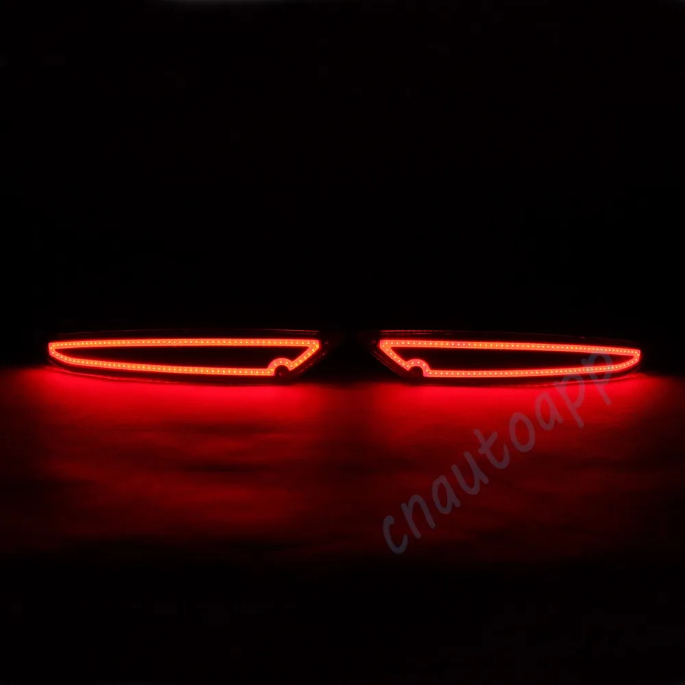  LED Rear Bumper Warning Lights Car Brake Lamp Running Light LED Whole Surface Glowing For Volkswage - 32709667292