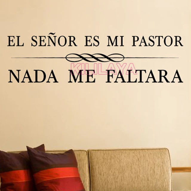 Christian Stickers Spanish Quote El Senor es mi pastor Vinyl Wall