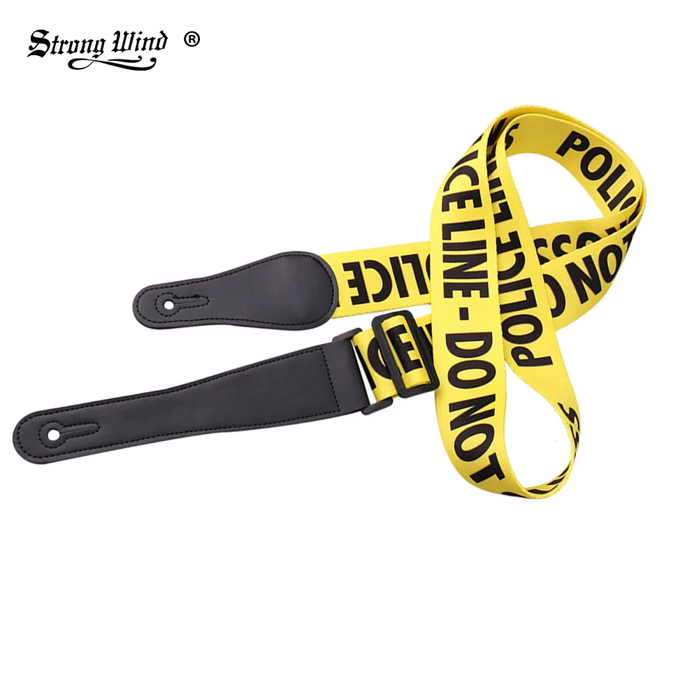 Yellow Nylon Guitar Strap Adjustable Guitar Strap for Electric Acoustic