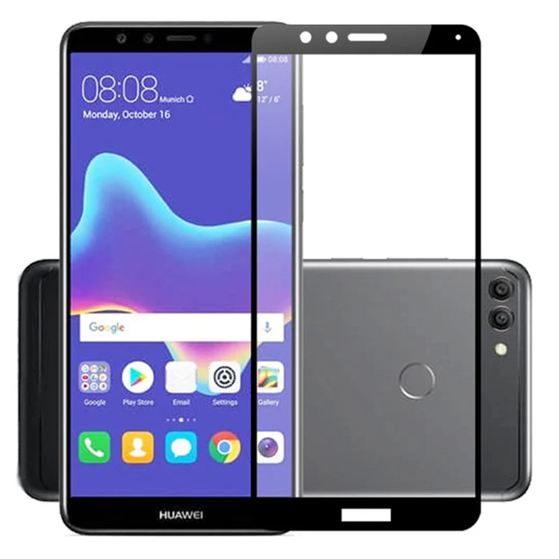 3D-Tempered-Glass-For-Huawei-Y9-2018-Full-Cover-9H-Protective-film-Explosion-proof-Screen-Protector