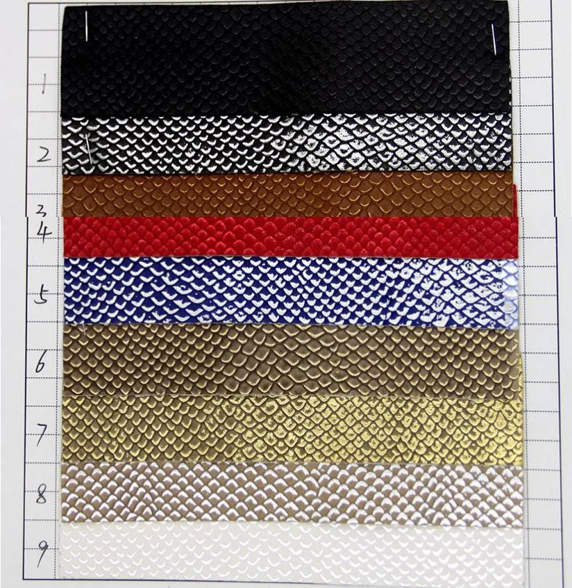 Antique gold foil leather artificial Metallic PU serpentine leather