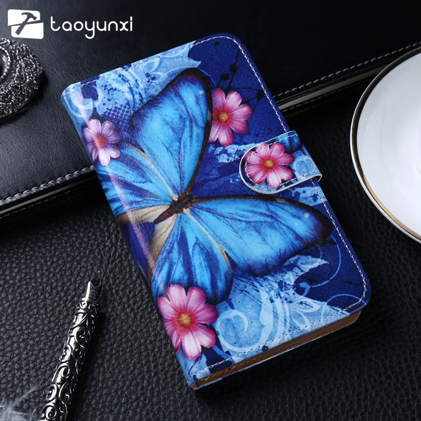 

TAOYUNXI Painted Flip PU Leather Silicone Cases For Doogee Homtom HT16 HT3 PRO HT7 HT7 Pro Cases Card Holders Bags Holster