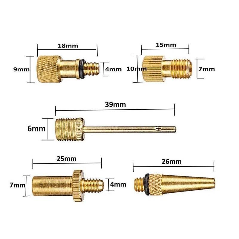 Адаптер клапана велосипеда, набор автомобильных клапанов, набор адаптеров для велосипеда, напольный насос, воздушный коврик, шариковый насос, игольчатая насадка, набор 10 шт