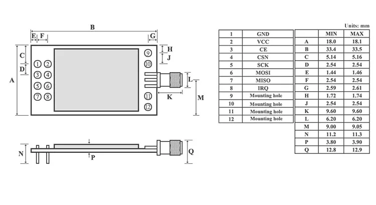 2 шт. Long range E01-ML01DP5 Ebyte 20dBm 2100 м SPI NRF24L01+ PA+ МШУ 2,4 ГГц RF беспроводной модуль приемопередатчика