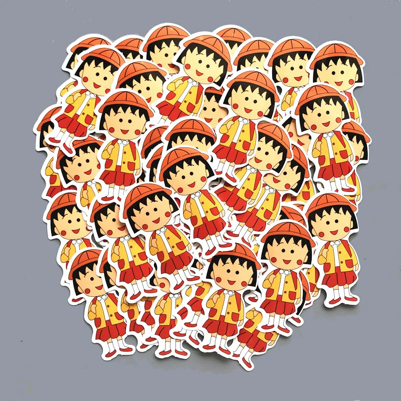 

50 pcs Creative Cute Self-made Chibi Maruko-chan DIY Stickers Diary Album Decoration scrapbooking child stationery stickers