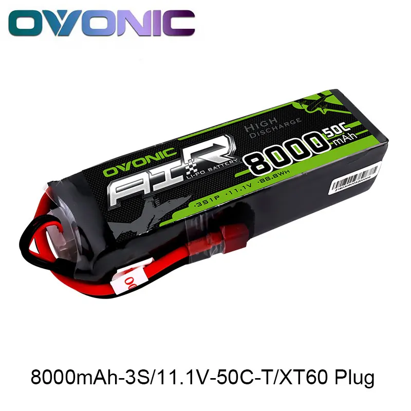 Ovonic 8000mAh 11,1 V Lipo 3S 50C 100C Lipo аккумулятор T XT60 разъем для большой размер RC автомобиль Heli грузовик квадроцикл лодка самолет