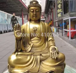 Тибет Буддизм Латунь Медь ремесленного Амитабха Татхагата Будда Шакьямуни Статуя