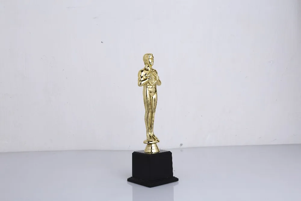 Сплав цинка 30 см, статуя Оскара, Оскар трофей, Реплика Оскар трофей Голливуд Оскар Вечерние призы
