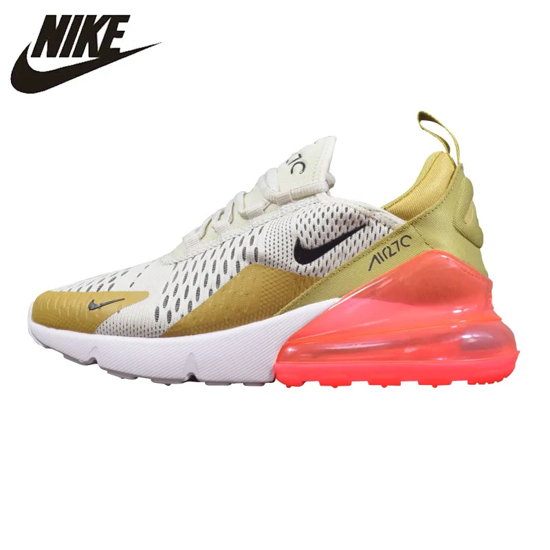 

Nike Air Max 270 Women's Running Shoes, White & Yellow, Shock Absorbing Wear-resistant Breathable Lightweight AH6789 700