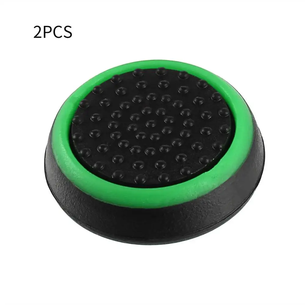 Игровой аксессуар, силиконовая ручка для большого пальца, защитная крышка для PS4/3 для Xbox 360/для Xbox one, игровые контроллеры 2 шт./лот - Цвет: black and green