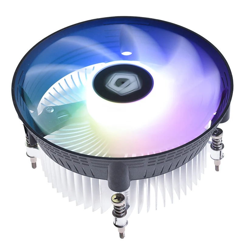 

ID-COOLING DK-03i Rainbow RGB LED Lighting,120mm Big Airflow PWM Fan & Aluminum Heatsink, For Intel 100W CPU Cooler