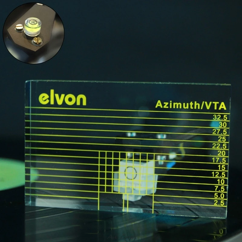 LP виниловая запись плеер измерительный Phono Tonearm VTA/картридж линейка Azimuth w сумка