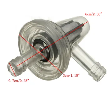 

Universal Motorcycle Right Angle Fuel Filter Fits for 1/4" 6mm 7mm Hose Lines