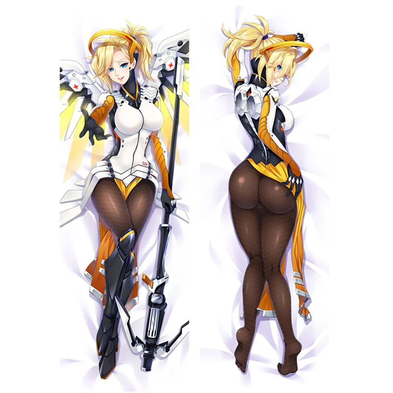 Amellor аниме overclock OW Dva Mei трассировщик Сомбра сексуальные наволочки 3D двухстороннее