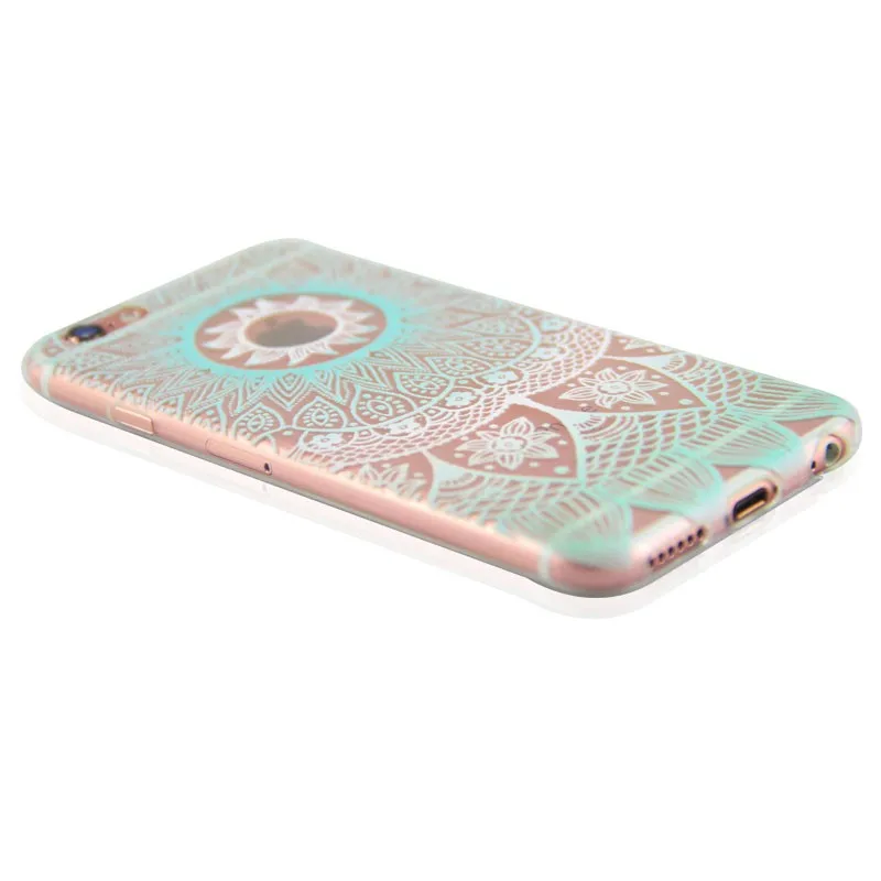 TOMKAS Case For iPhone 6 6S Plus Cover Floral Paisley Flower Mandala Datura Capinha Coque For iPhone 5 5S SE Case Silicone