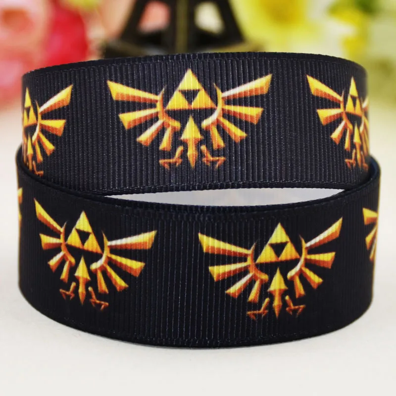

7/8'' (22mm) The Legend of Zelda Character printed Grosgrain Ribbon party decoration satin ribbons X-02113 OEM 10 Yards