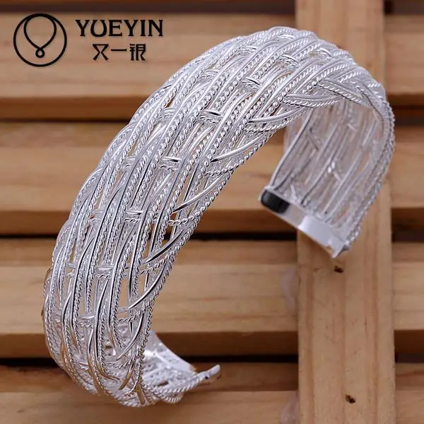B139 Wholesale famous Indian Jewelry Bracelets Bangles femme Silver